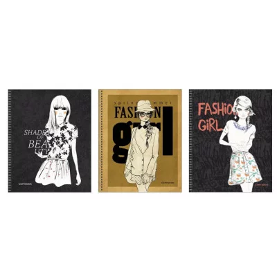 Тетрадь А5 80л "Fashion Girl" КанцЭксмо ТСЛ807714