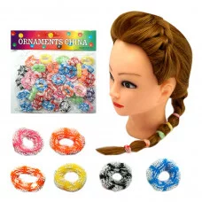 Резинка для волос 0038 Тонкая велюр, цена за 1шт J.Otten 157239