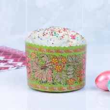 Форма бумажная для кекса, маффинов и кулича "Хохлома" 134 x 100 мм, МИКС 4181654