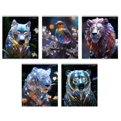 Тетрадь 165х202 48л "Хрустальные звери"  КанцЭксмо ТКФ489278