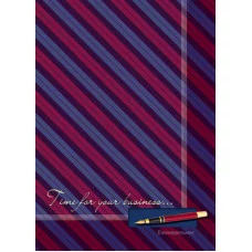 Еженедельник недатированный А4 72 листа Проф-Пресс "Косые полосы" обл. 7БЦ глянц. ламин. 72-1461