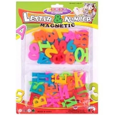Магниты для доски Буквы+цифры набор DV-1387