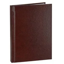 Ежедневник недатированный МАЛЫЙ ФОРМАТ А6 110*148мм бумвинил " Проф-Пресс " 96л Коричневый 96БВ-3001