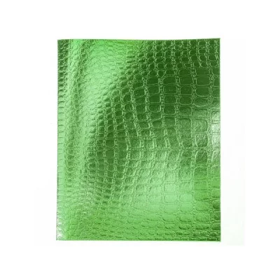Тетрадь 48л клетка бумвинил "Metallic.Croco" зеленый HATBER 48Т5бвВ1 222720