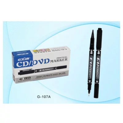 Маркер для CD 1.0/0.5мм двусторонний черный BASIR G-107A/чёрн/