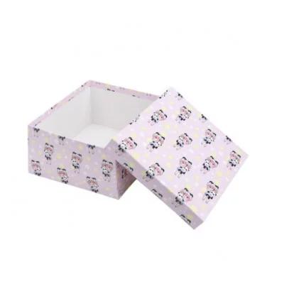 Коробка квадратная подарочная 1 шт Аниме девочка и панда 16 х 16 х 8 см РазборПП-4542