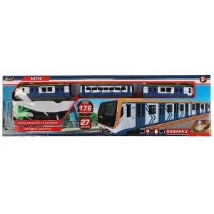 Железная дорога метро, свет, длина пути 176см, кор.61*17,8*5см ИГРАЕМ ВМЕСТЕ 306801