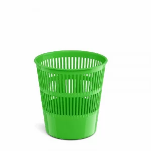 Корзина для бумаг сетчатая пластиковая ErichKrause Neon Solid, 9л, зеленый 55923