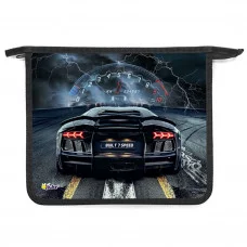 ПТ- 735 Energy auto -папка д/тетр. А5 на молнии, дизайн с двух сторон