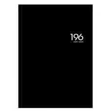 Книга учёта 196л. ЧЁРНЫЙ ЦВЕТ - 1 клетка 196-9294 переплёт 7БЦ глянц.ламин.блок-офсет 200х298