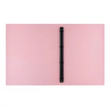 Папка на 4 кольцах Berlingo "Haze" А4, 24мм, 600мкм, D-кольца, с внутр. карманом, голубая, софт-тач 352604