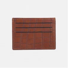Картхолдер Крокодил 10,5*0,5*7,5 см, рыжий 7709018