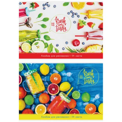 Альбом для рисования 24л А4 на склейке ArtSpace Стиль Bright & Sweet 280721