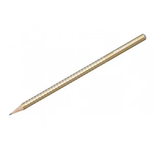 Карандаш ч/г Faber-Castell "Sparkle" B, трехгранный, заточен., золотой 289624