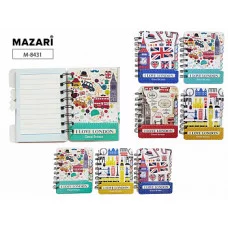 Блокнот M-8431 на евроспирали I LOVE LONDON 9,3х12 см, 57 л M-8431*