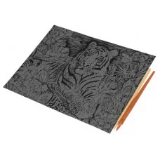 Скретчинг гравюра 18*24 см тигр МУЛЬТИ АРТ 382058