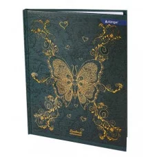 Дневник школьный Alingar,  1-11 кл., 48л.,7БЦ, ламинированный картон, поролон, выб УФ лак,  "Butterfly" AL9652