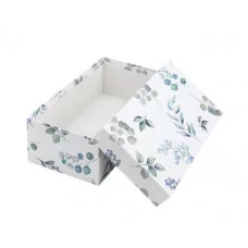 Коробка прямоугольная подарочная Акварель и листья 28,5 х 18,5 х 12 см РазборПП-4531