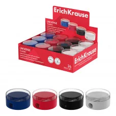 Точилка пластиковая ErichKrause Universe, Classic, с контейнером, ассорти 60006
