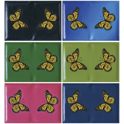 Обложка для паспорта OfficeSpace кожа тип 1.5, "Бабочка", ассорти Спейс 231526