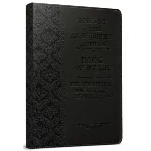 Ежедневник недатир.А5 160л.лин. КНИГА ЖИЗНИ-11 черн.кожзам тисн. 160-4101