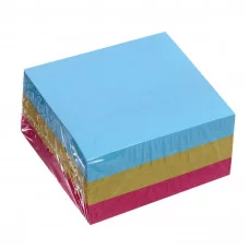 Блок с липким краем 51мм*51мм 300л, 3 цвета пастель 5491820