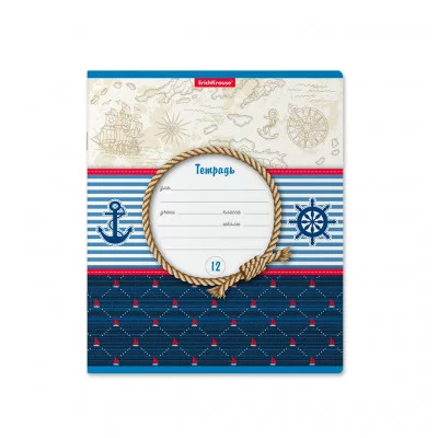 Тетрадь 12л линейка мелов "Marine" ERICH KRAUSE 46561 022626