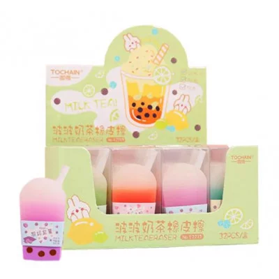 Ластик TOCHAIN DA-97 "Bubble tea" 50*25*13мм, фигурный, цвета ассорти E2273 327580