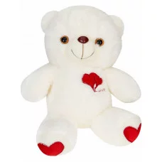 Мягкий ночник – мишка (белый 30 см, LED-подсветка, 3*ААА не в комл, в пакете)(арт. ИК-3958)