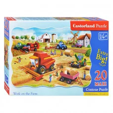 Пазлы 20 MAXI "Сельскохозяйственные работы" С-02436-NEW