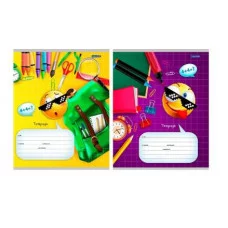 Тетрадь КЛЕТКА 18 л. ШКОЛЬНЫЕ ПРЕДМЕТЫ - 1 (18-5379) цвет.мелов.обл. 18-5379