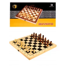 Шахматы деревянные (24х12х3 см), фигуры дерево, в коробке ( Арт. ИН-9460) ИН-9460