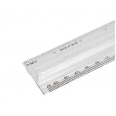 Линейка с держателем 30 см прозрачная 5471942