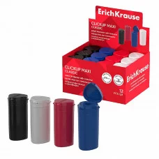 Точилка пластиковая ErichKrause ClickUp Maxi, Classic, с контейнером, ассорти  60069