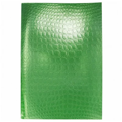 Тетрадь А4 96л клетка бумвинил "Metallic.Croco" зеленый 60г/м2 HATBER 96Т4бвВ3 Россия (643)