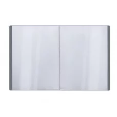 Папка с 60 вкладышами СТАММ "Стандарт" А4, 21мм, 700мкм, пластик, серая 355313