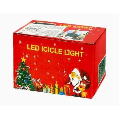 Гирлянда Занавес 1 8х1,4 м прозрачная нить 108 ламп холодный белый свет 8 режимов ГЗ-0013