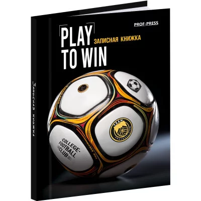 ЗАПИСНАЯ КНИЖКА А7 64л. ФУТБОЛЬНЫЙ МЯЧ - 9 64-1689 переплет 7БЦ,