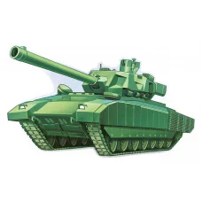 Плакат фугурный А3 Империя Поздравлений Танк 64894