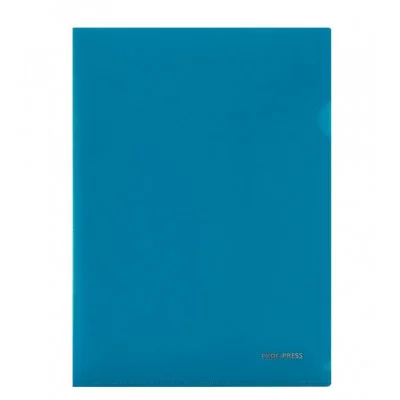 Папка-уголок, А4, 180мкм, СИНИЙ НЕОН (ПК-8714)  ПК-8714