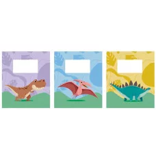 Тетрадь А5 12л "Динозаврики (Универсальная плашка)" КанцЭксмо ТКЛ128985