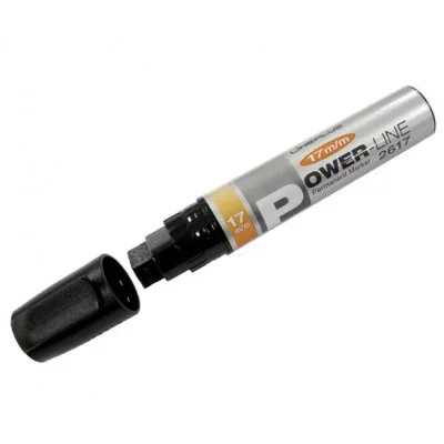 Маркер перманентный промышленный Line Plus "PER-2617" черный, скошенный, 17мм 215611