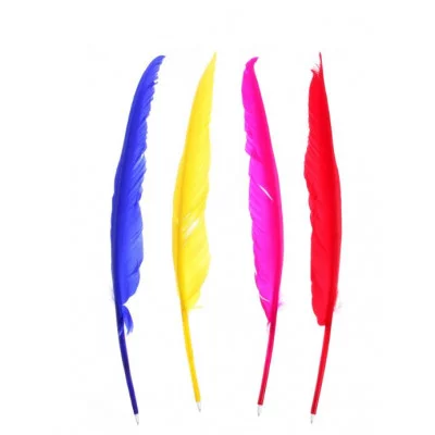 Ручка шариковая-прикол Перо МИКС 550202