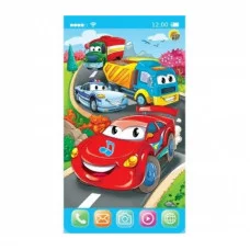 Музыкальный телефон "МОЙ ТЕЛЕФОНЧИК. ВЕСЕЛЫЕ МАШИНКИ" (5 стих., 6 потеш.,звуки) (арт. ИМ-7080)