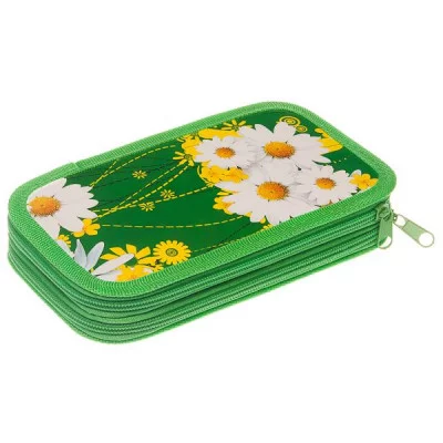 Пенал 2 отделения 190*105 ламин "Яркие ромашки" ПЧЕЛКА ПО-090 065516