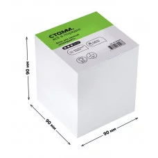 Блок для записей СТАММ "Стандарт", 9*9*9см, белый 331319