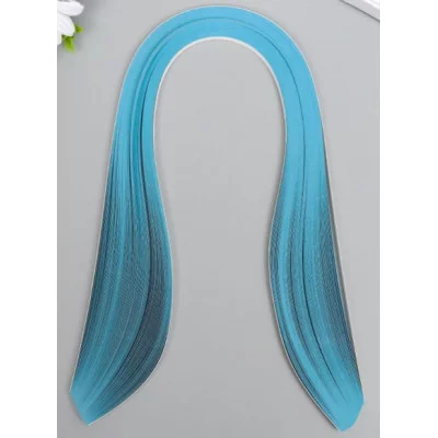 Полоски для квиллинга 120 полосок плотность 120 гр "Синие" ширина 0,5 см длина 53 см   5177312