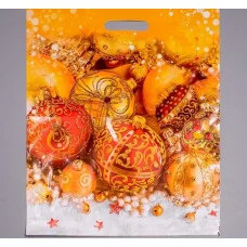 Пакет "Елочный наряд ", полиэтиленовый с вырубной ручкой, 40х50 см, 80 мкм 4455027