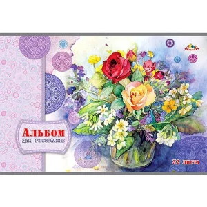 Альбом 32л цв мел обл Букет с розами С0226-55 Аль3448