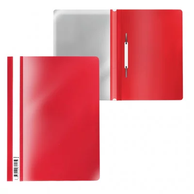 Папка-скоросшиватель пластиковая ErichKrause Fizzy Classic, A4, красный 50006